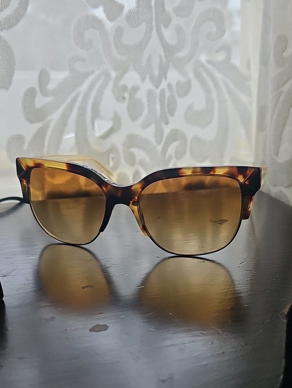 Tory Burch Oversized Tortoiseshell Sunglasses
